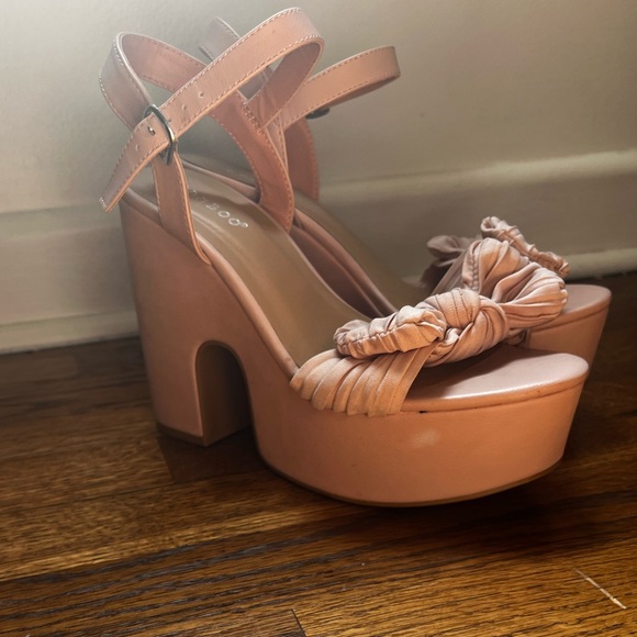 Bamboo Platform heels - Picture 2 of 6